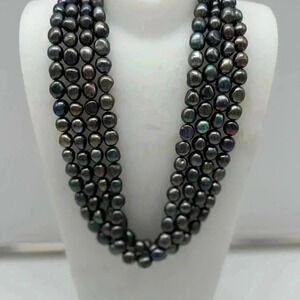 80inch Long Strand “IPS” Silver stamped Imperial Pearl Syndicate